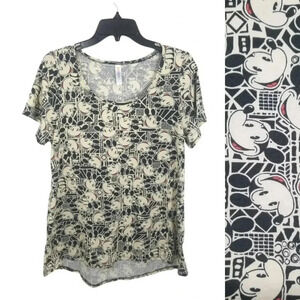 {LuLaRoe} X Disney's Mickie Mouse Print Short Sleeve Tee